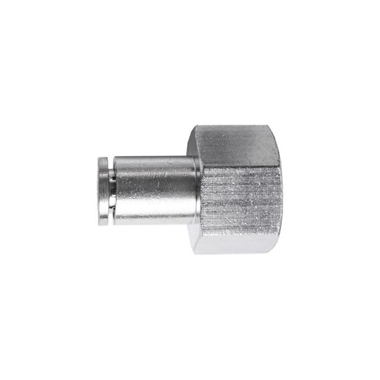 Metal Pu Fitting Straight 6mm 3/8" F